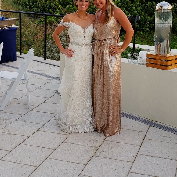 Rose gold sequin dress - Picture 4 of 4